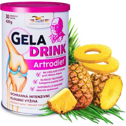 GELADRINK Artrodiet Ananas - Supportive joint nutrition with ananas flavour, 420 g